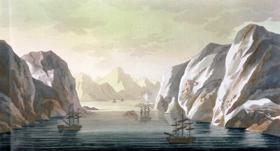 Suche nach der Nordwestpassage - die britische Reise nach Spitzbergen, 1818, aus 